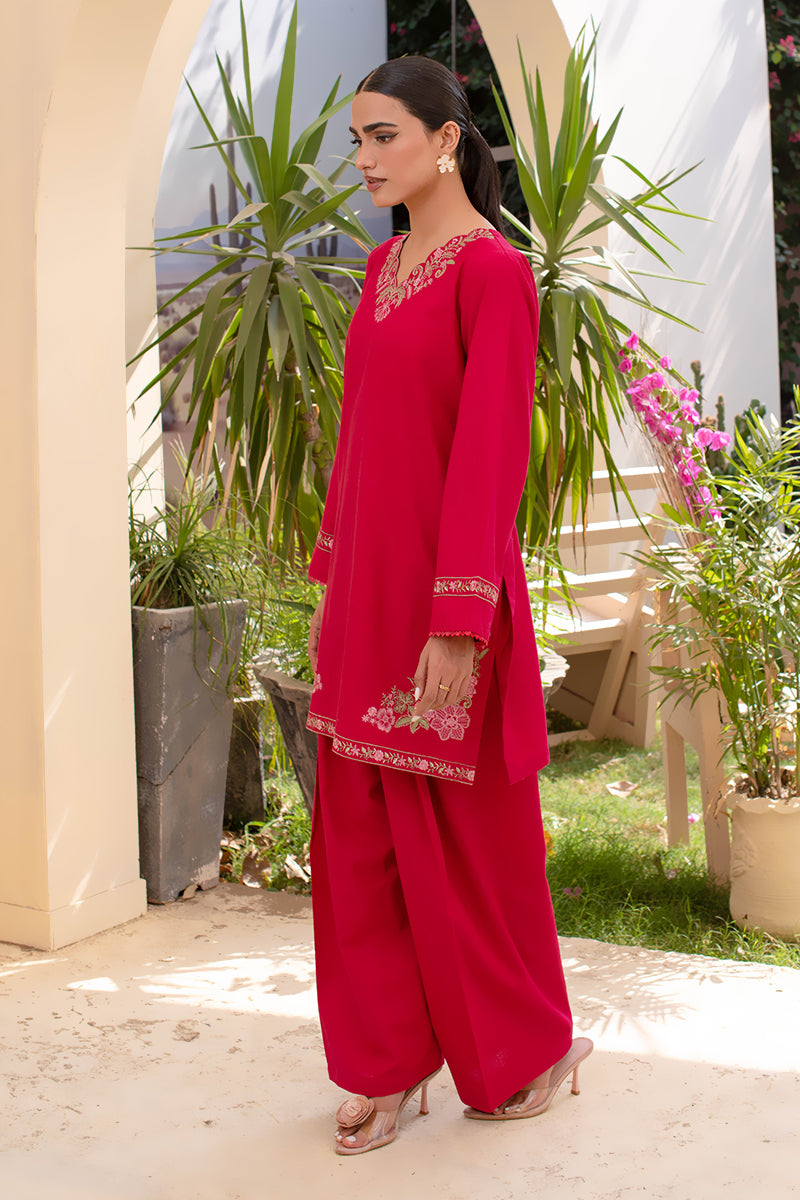 Rani Grace – 2 Piece Embroidered Khaddar Suit (Pret)