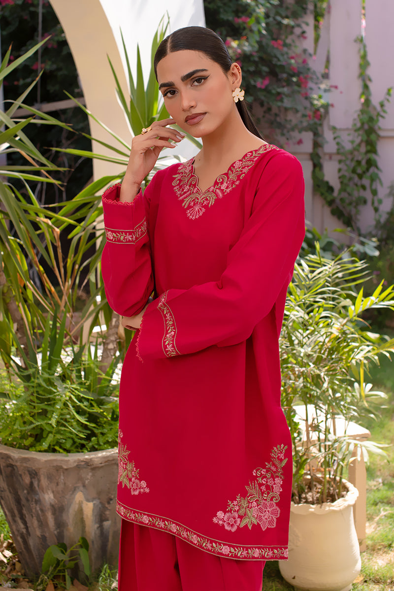 Rani Grace – 2 Piece Embroidered Khaddar Suit (Pret)